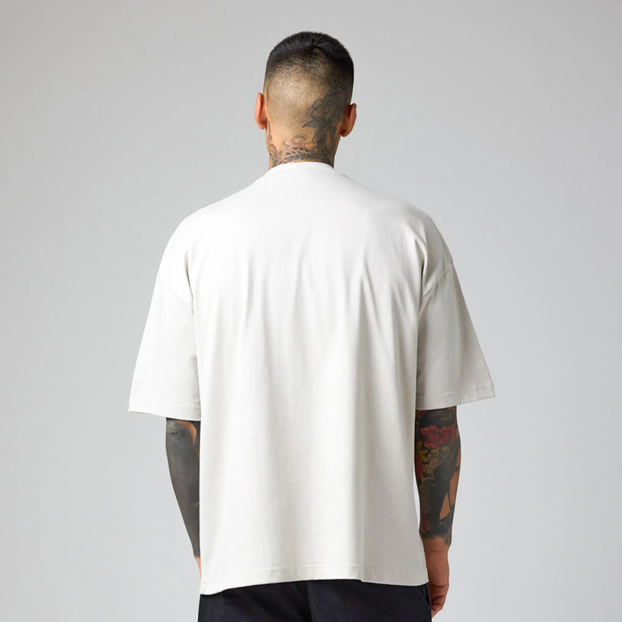 3 Pack Box Fit T-Shirt | Black Off-White White