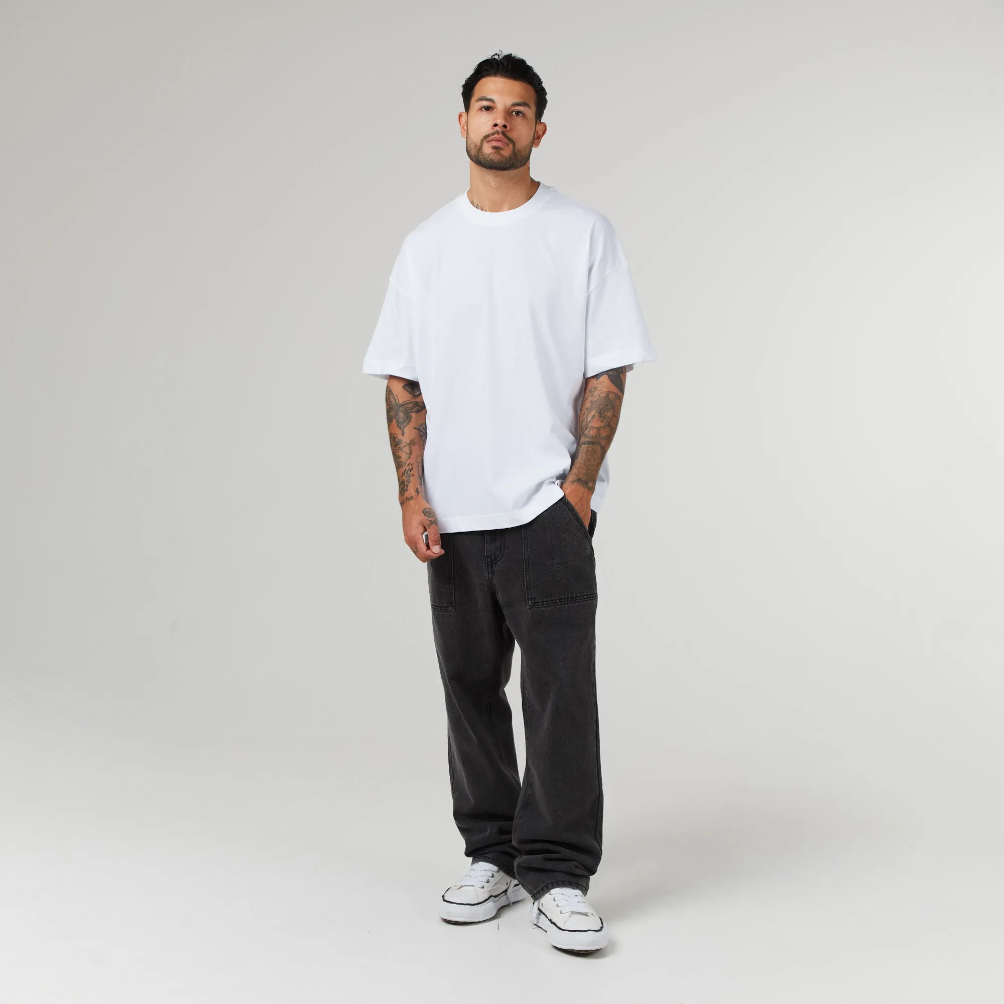 3 Pack Regular Fit T-Shirt | Black Slate White