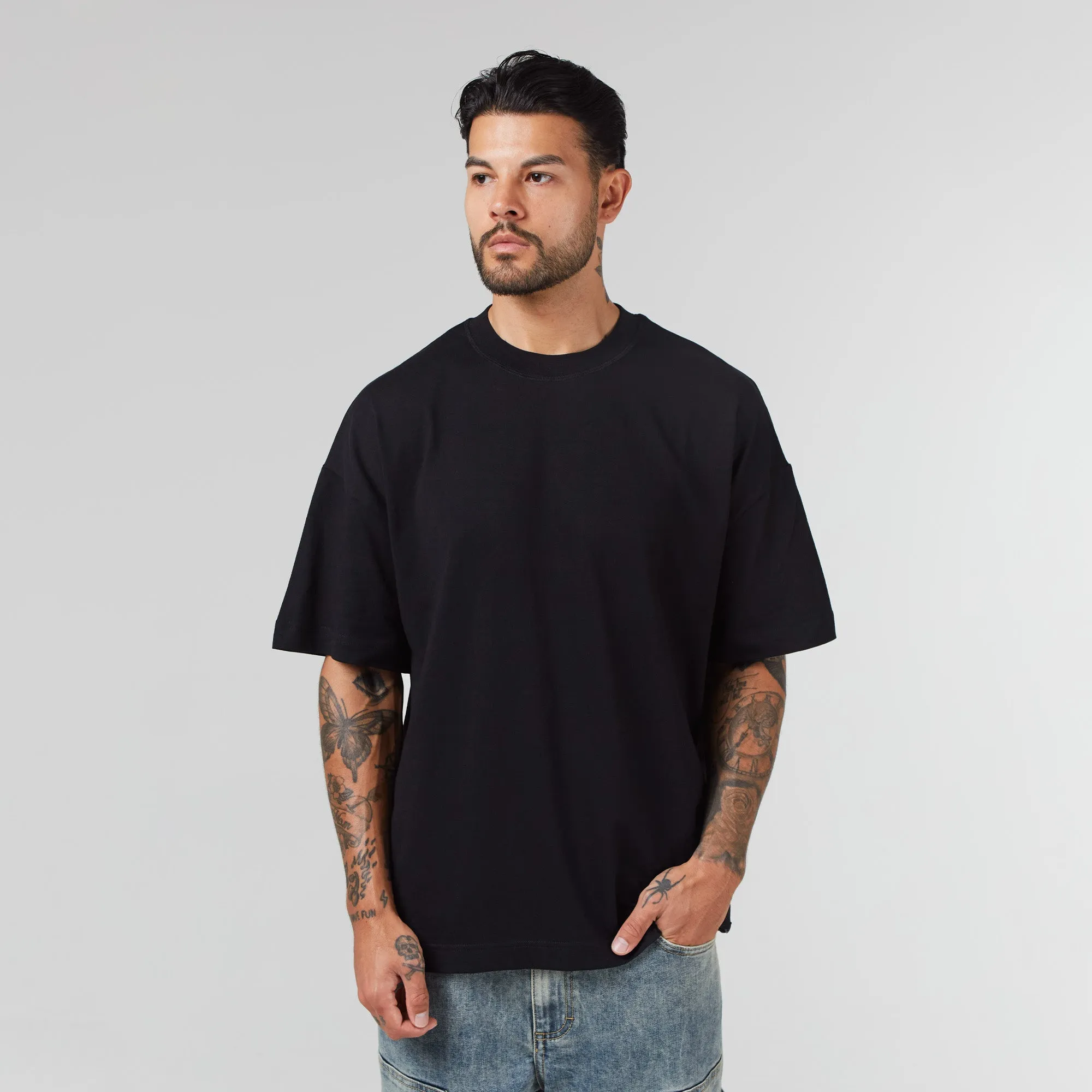 3 Pack Regular Fit T-Shirt | Black Slate White