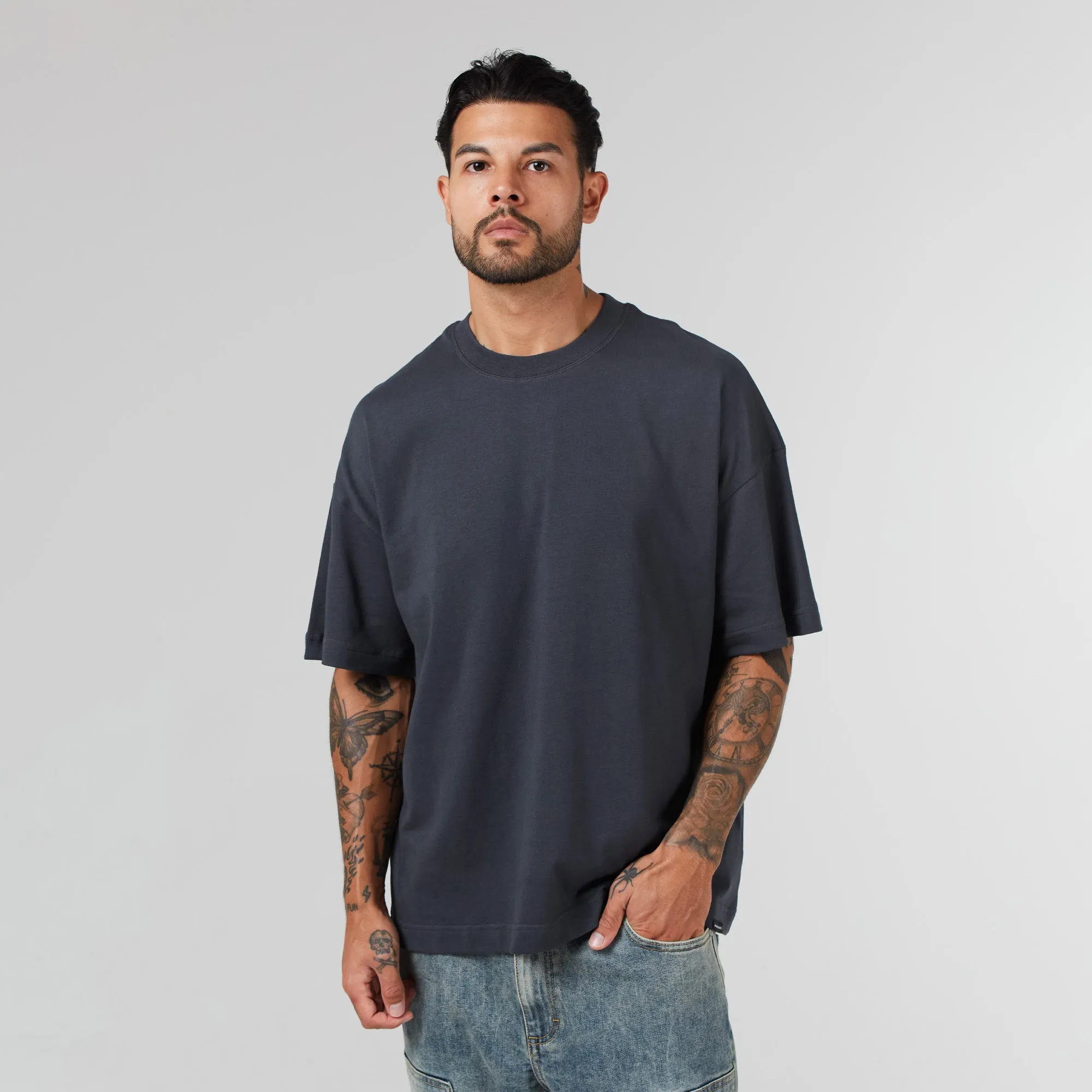 3 Pack Regular Fit T-Shirt | Black Slate White