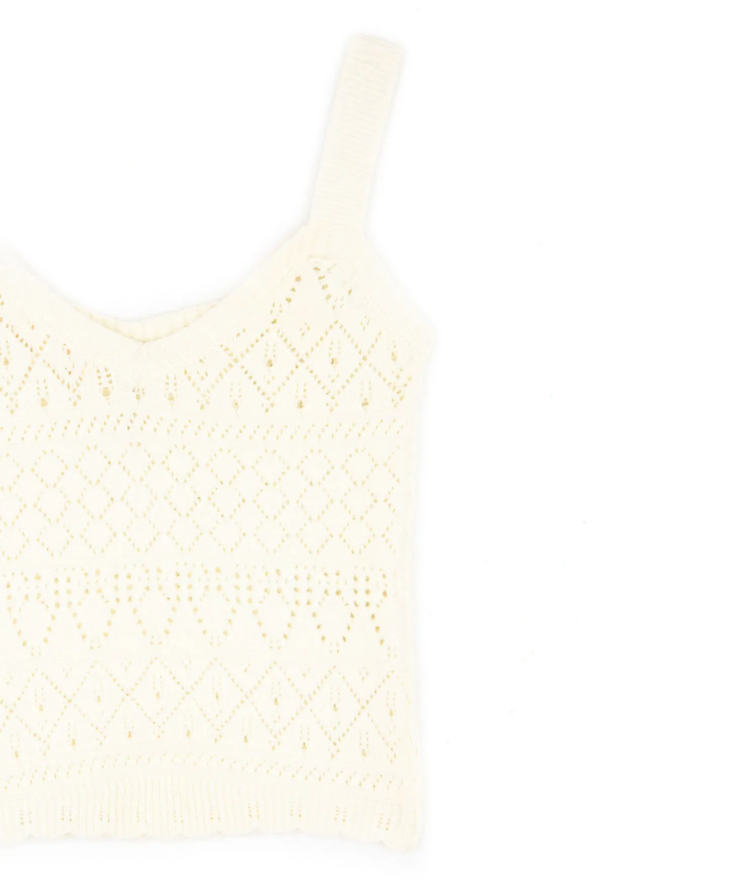 8apart Women Charlotte Ivory Sweater Tank