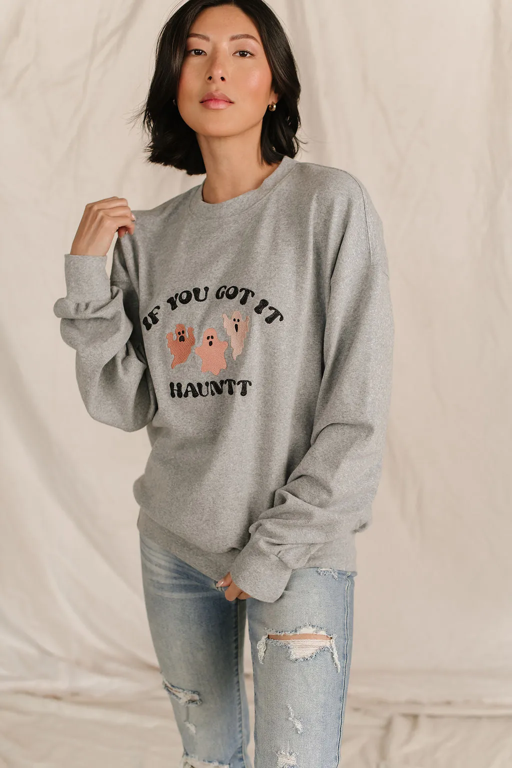 Ampersand Avenue University Pullover - Haunt It