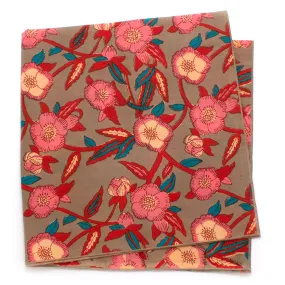 Apple Blossom Block Print Bandana