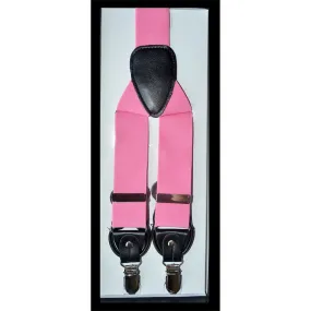 Bright Pink Suspenders