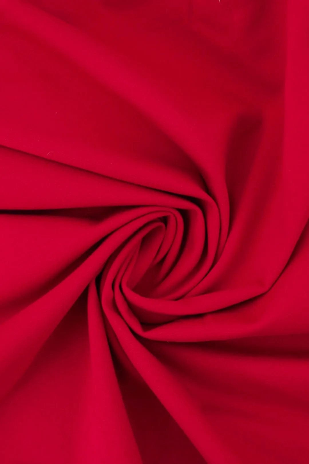 Bright Red Viscose Nylon Ponte