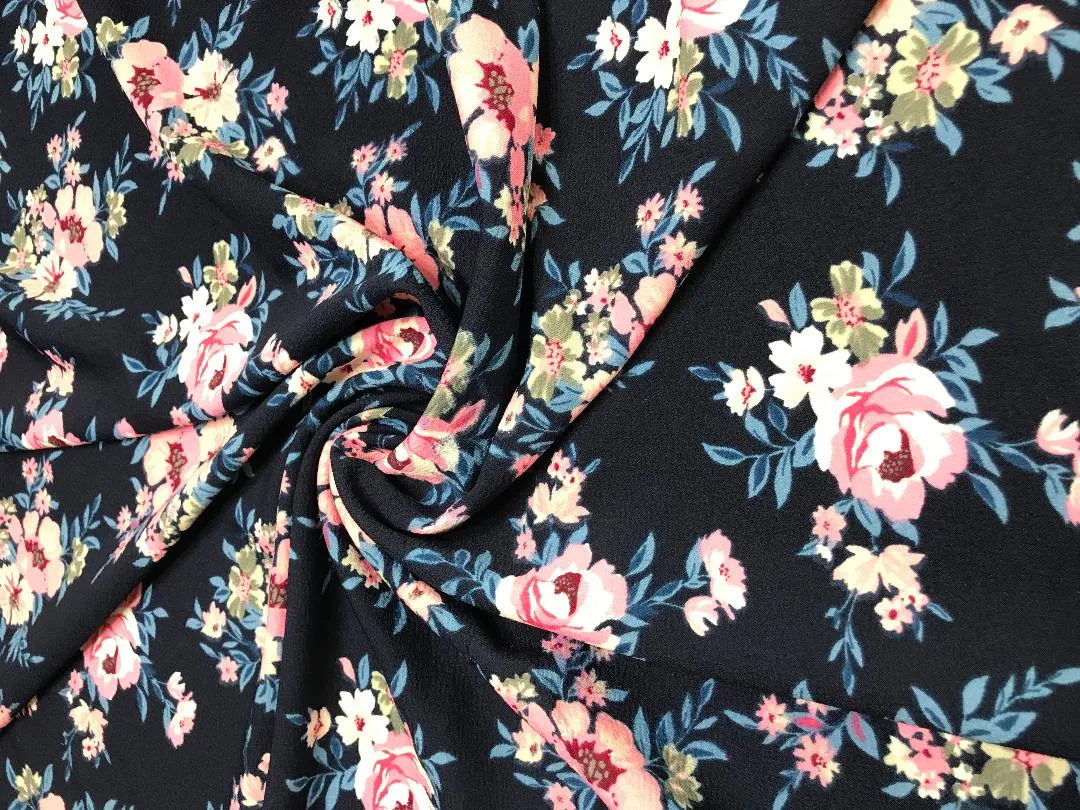 Claire Floral on Navy Liverpool