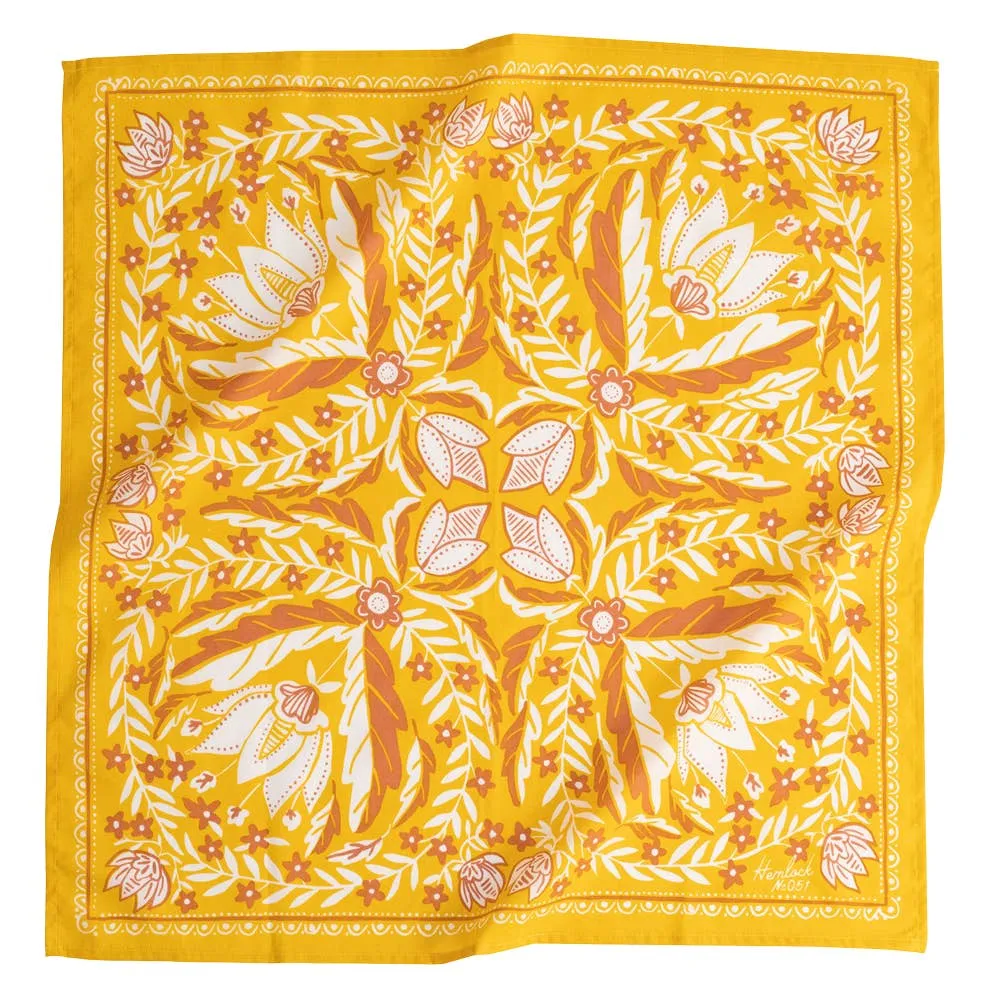 Colorful Screen Printed Bandanas