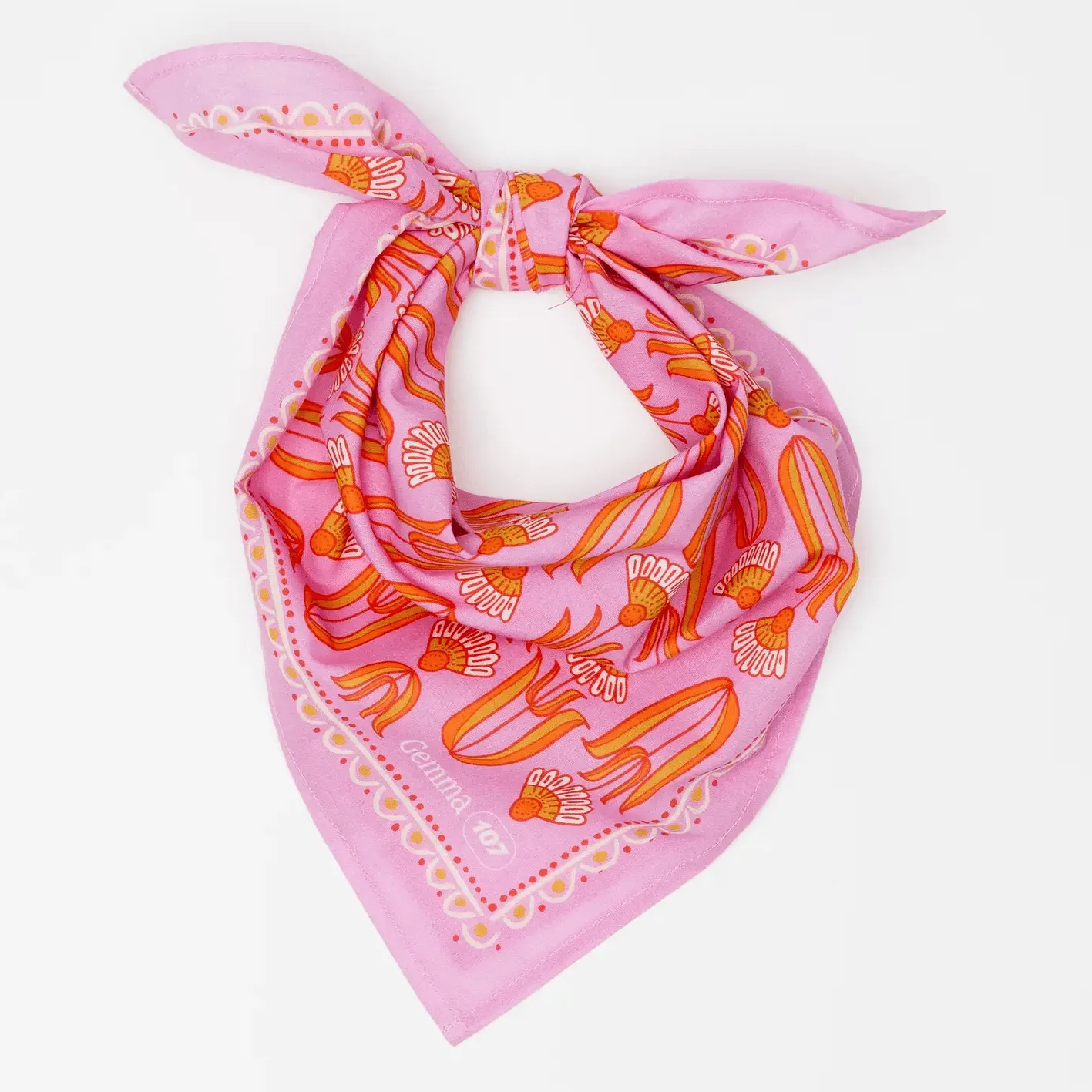 Colorful Screen Printed Bandanas