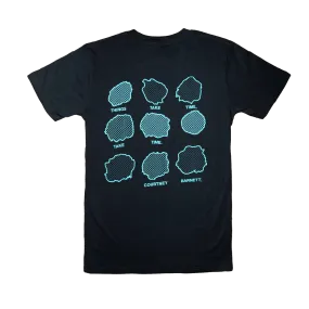 Courtney Barnett / 'Things Take Time' Monochrome Navy T Shirt