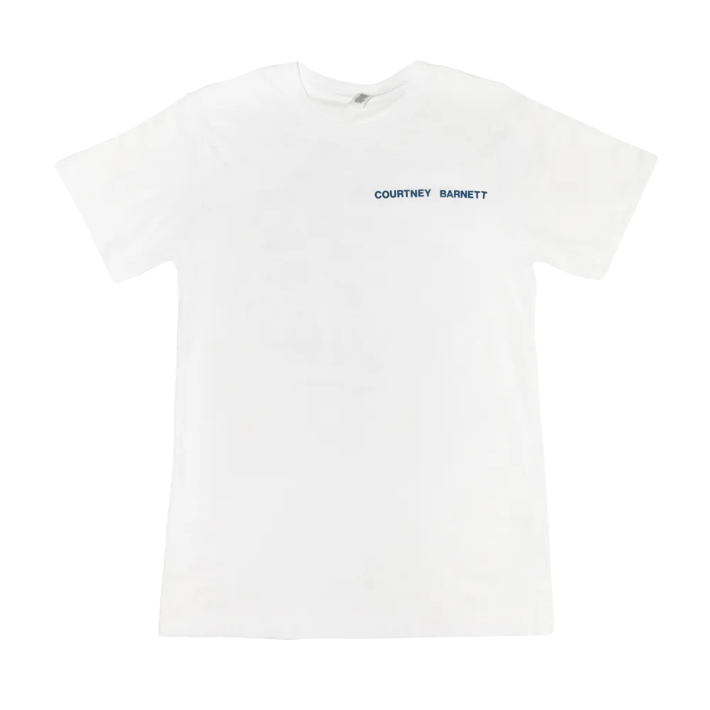 Courtney Barnett / 'Things Take Time' Monochrome White T Shirt