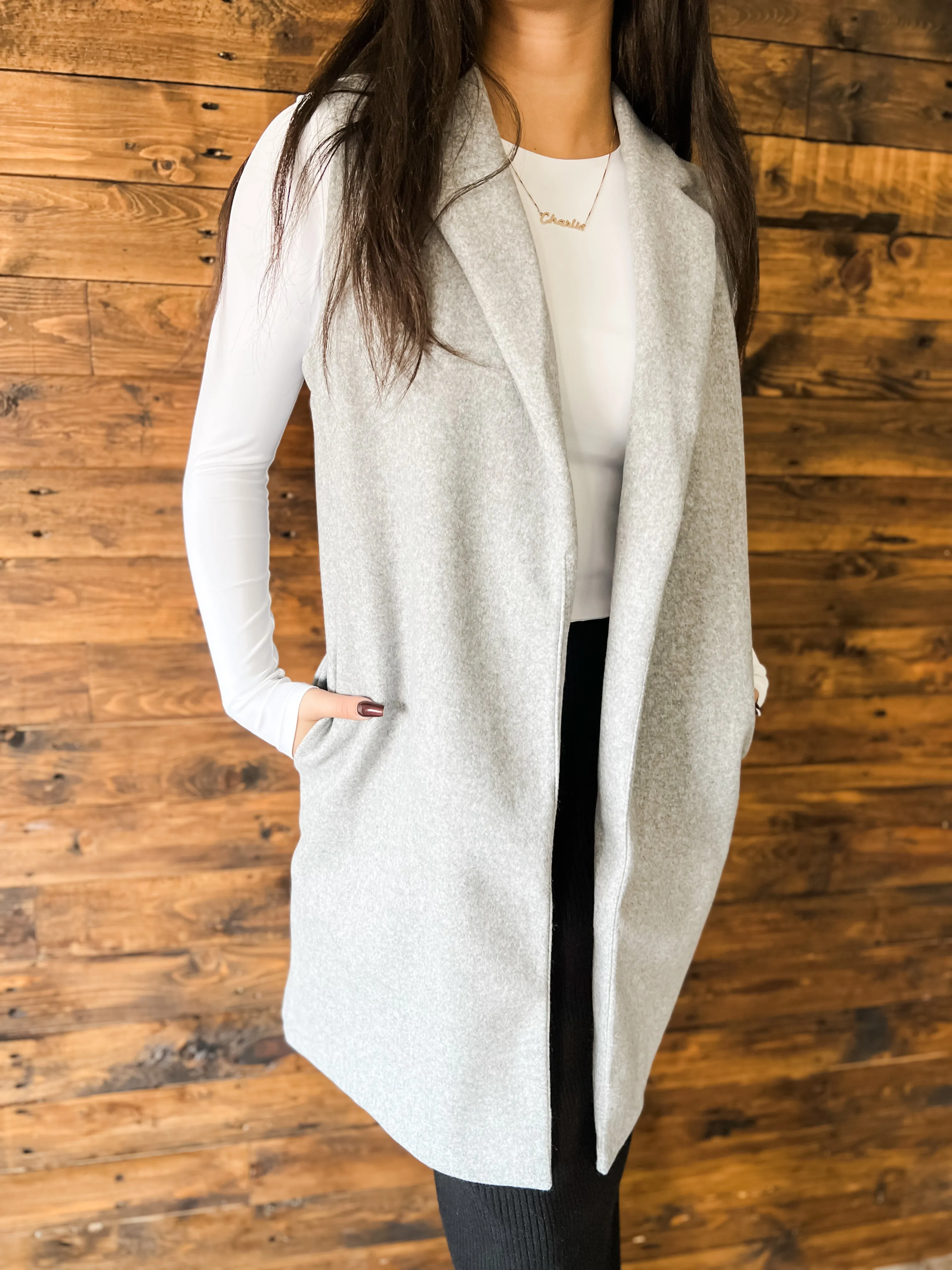 Fleece Long Linevest