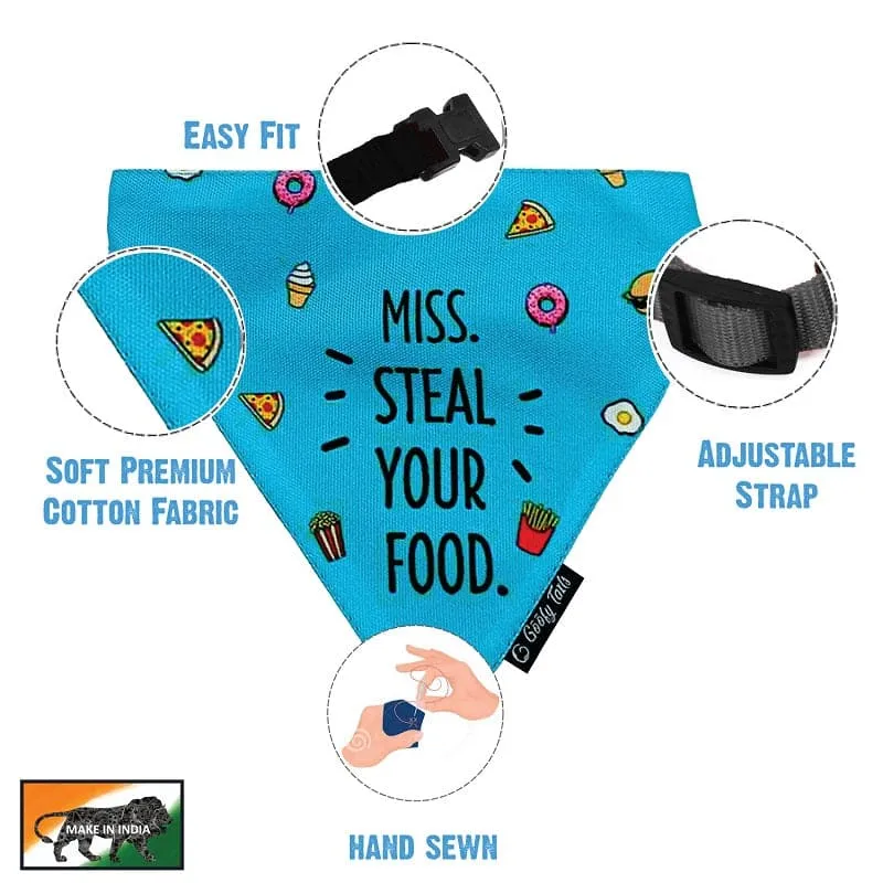 Goofy Tails Miss. Steal Your Food Series Bandana/Scarf For Dogs