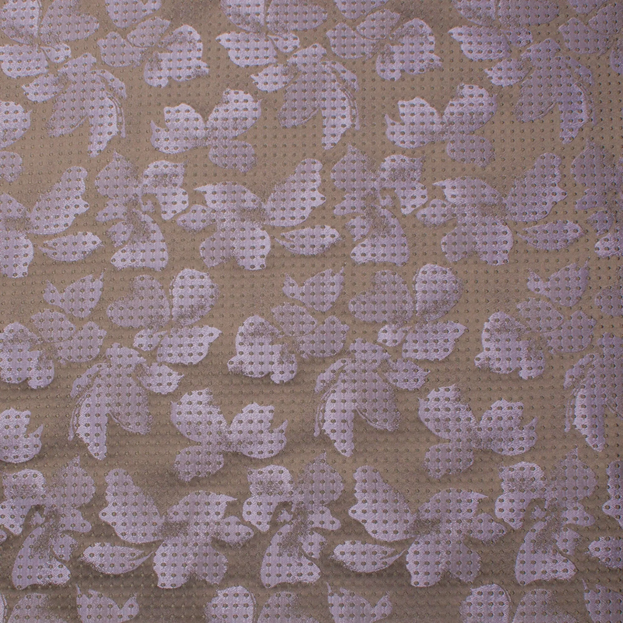 Grey/Lilac Flower Spot Jacquard