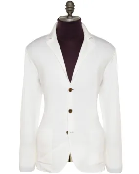 Ivory Three Button Sweater Jacket