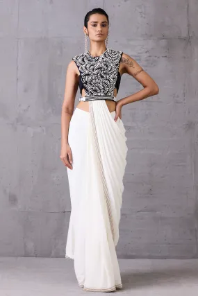 Monochrome Saree