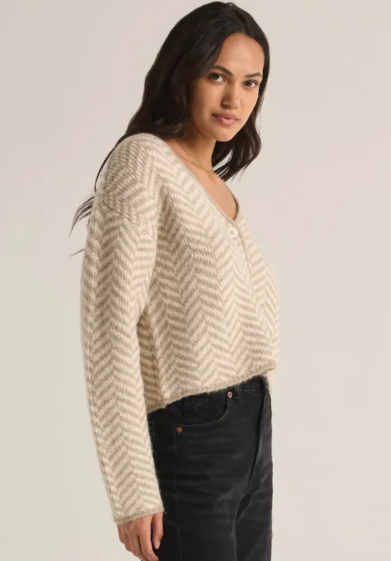 Noemi Herringbone Cardigan