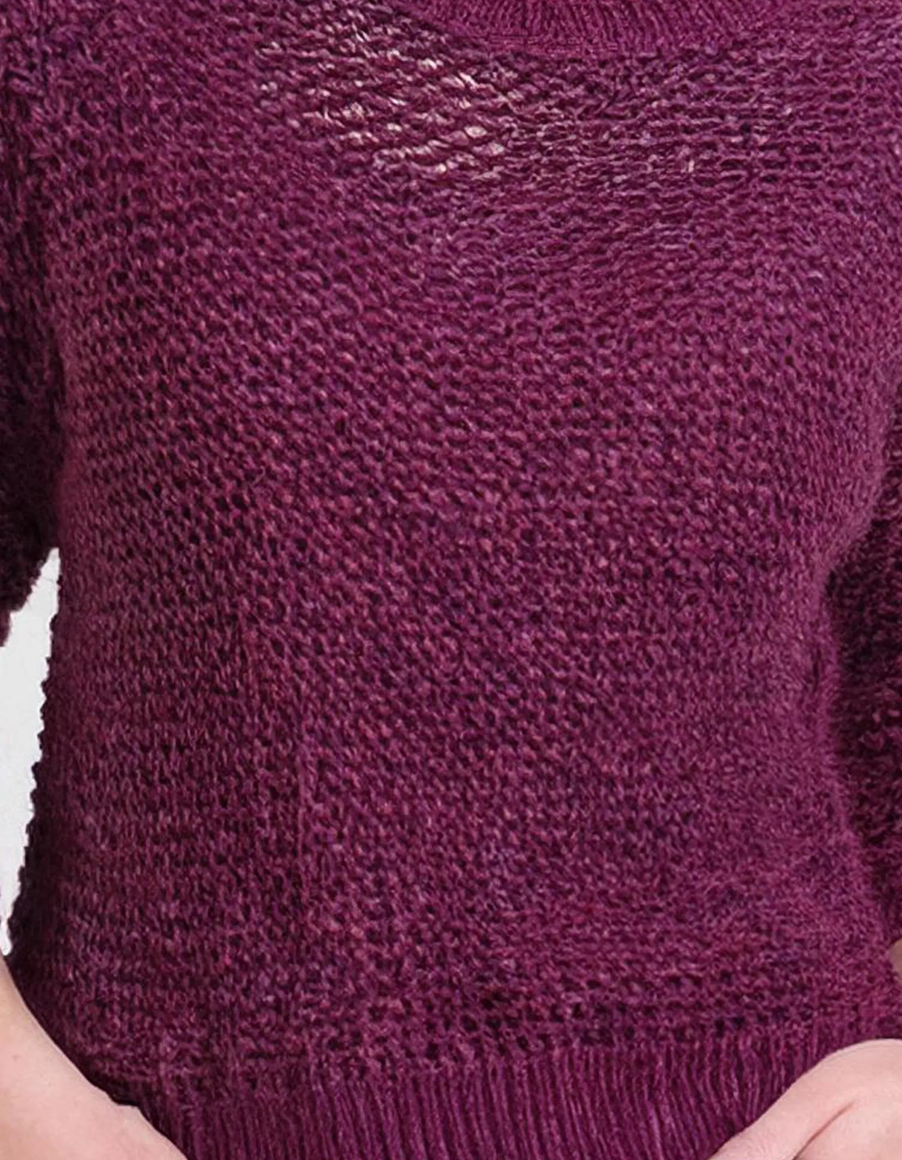 Plum Crewneck Sweater