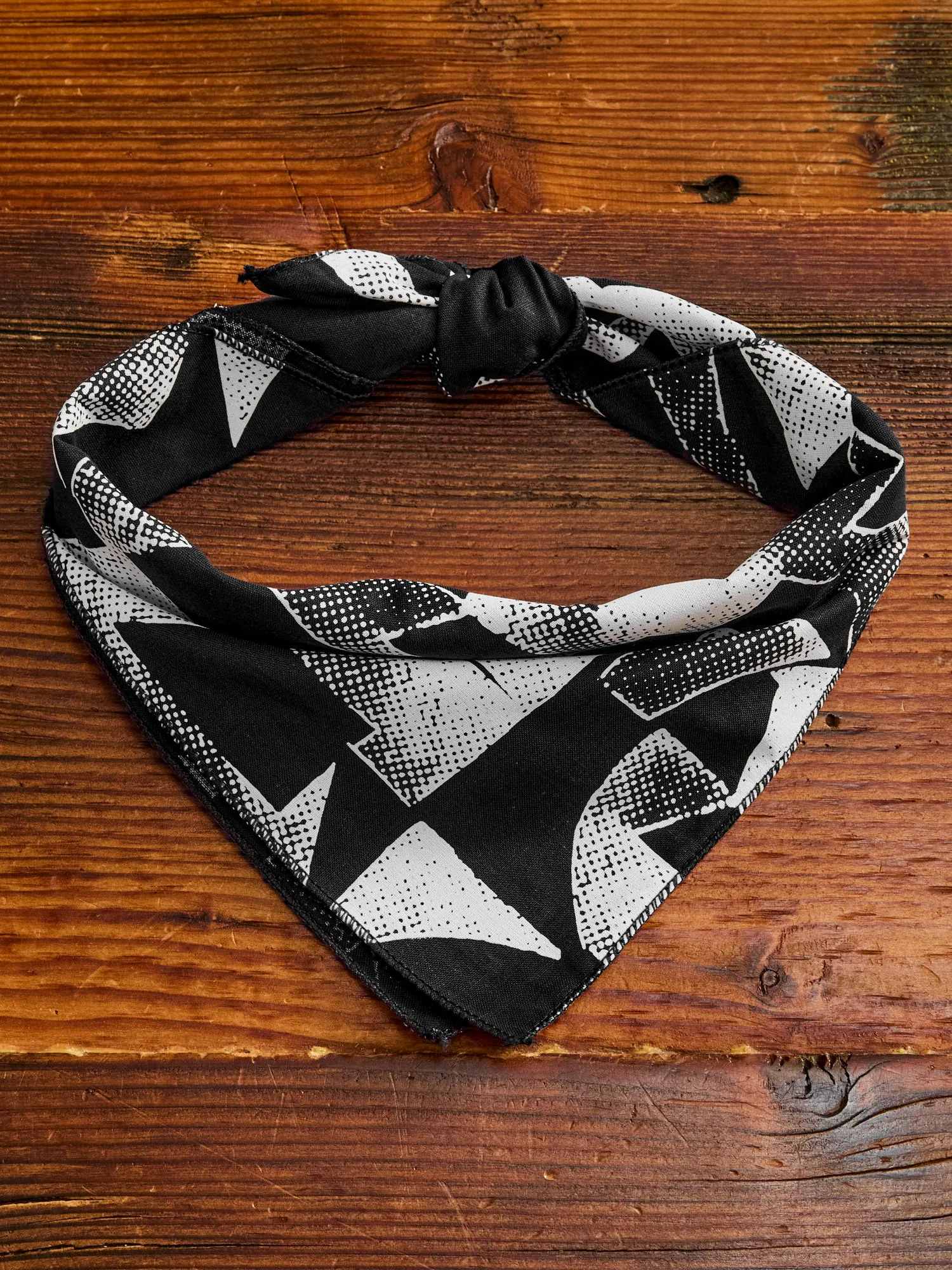 Printed Bandana in Black NYC