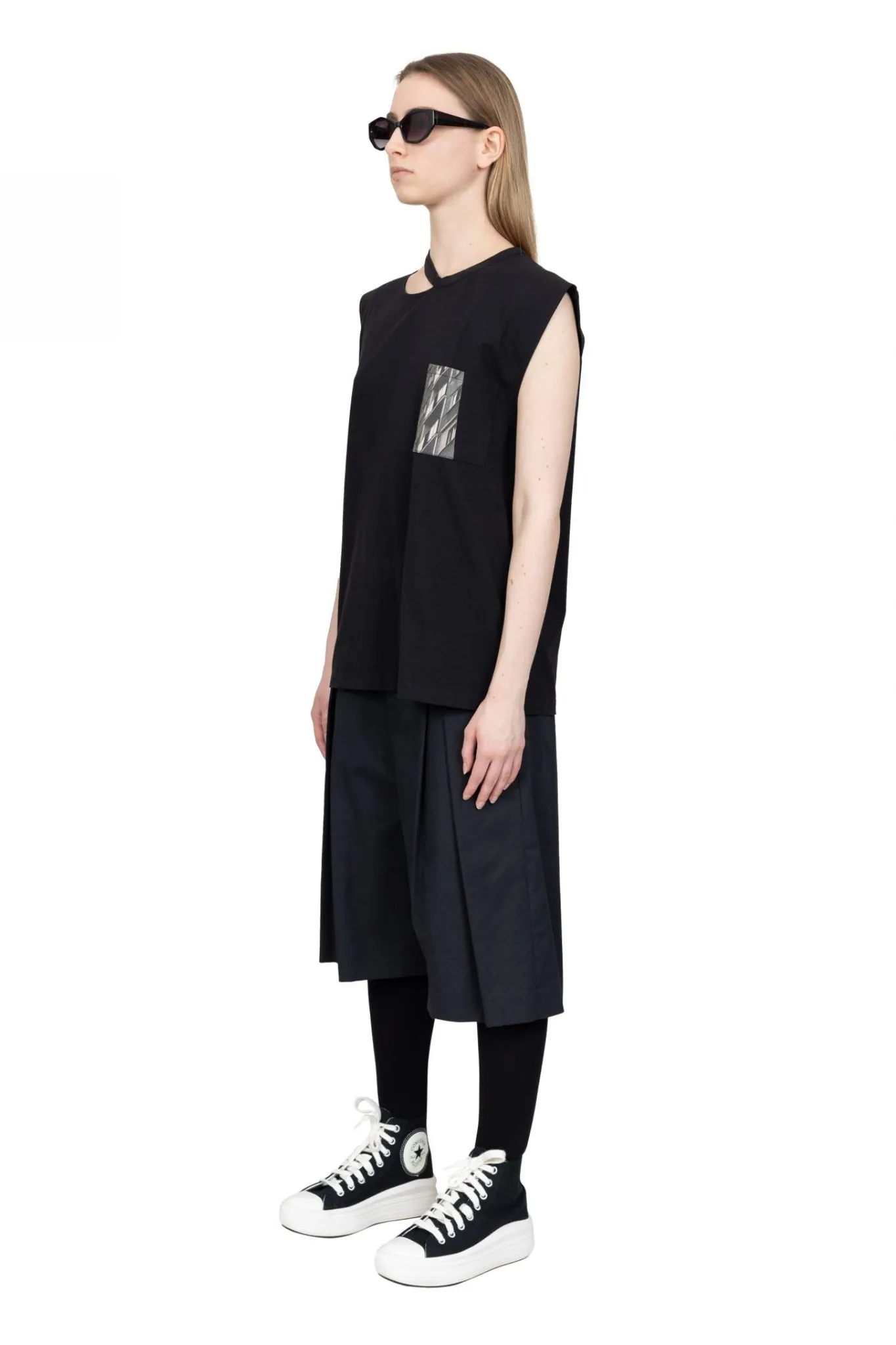 Sleeveless Brutalism T