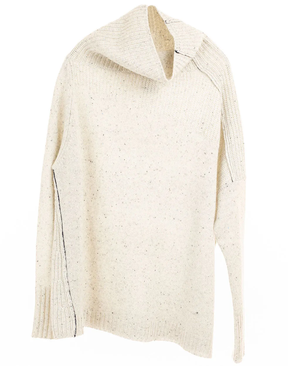 Snow Speckle Mockneck Pullover