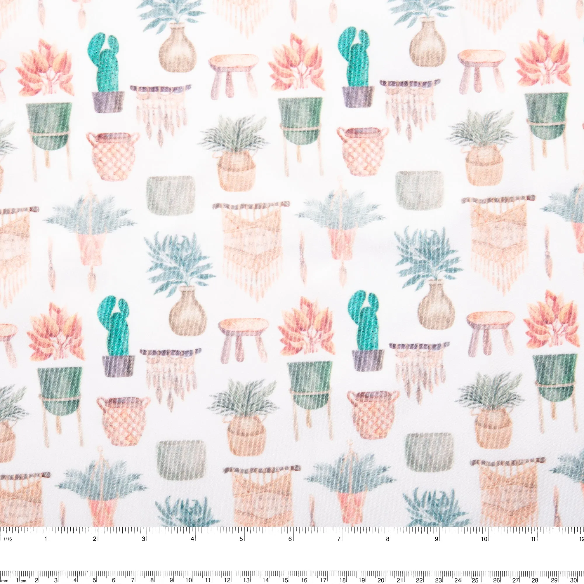 Stay dry digital printed PUL - BABY HUG - Cactus - Orange