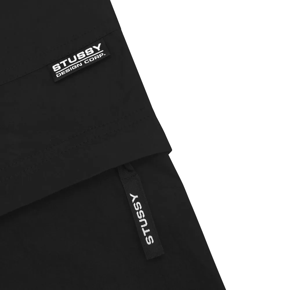 STÜSSY NYCO CONVERTIBLE PANT // BLACK