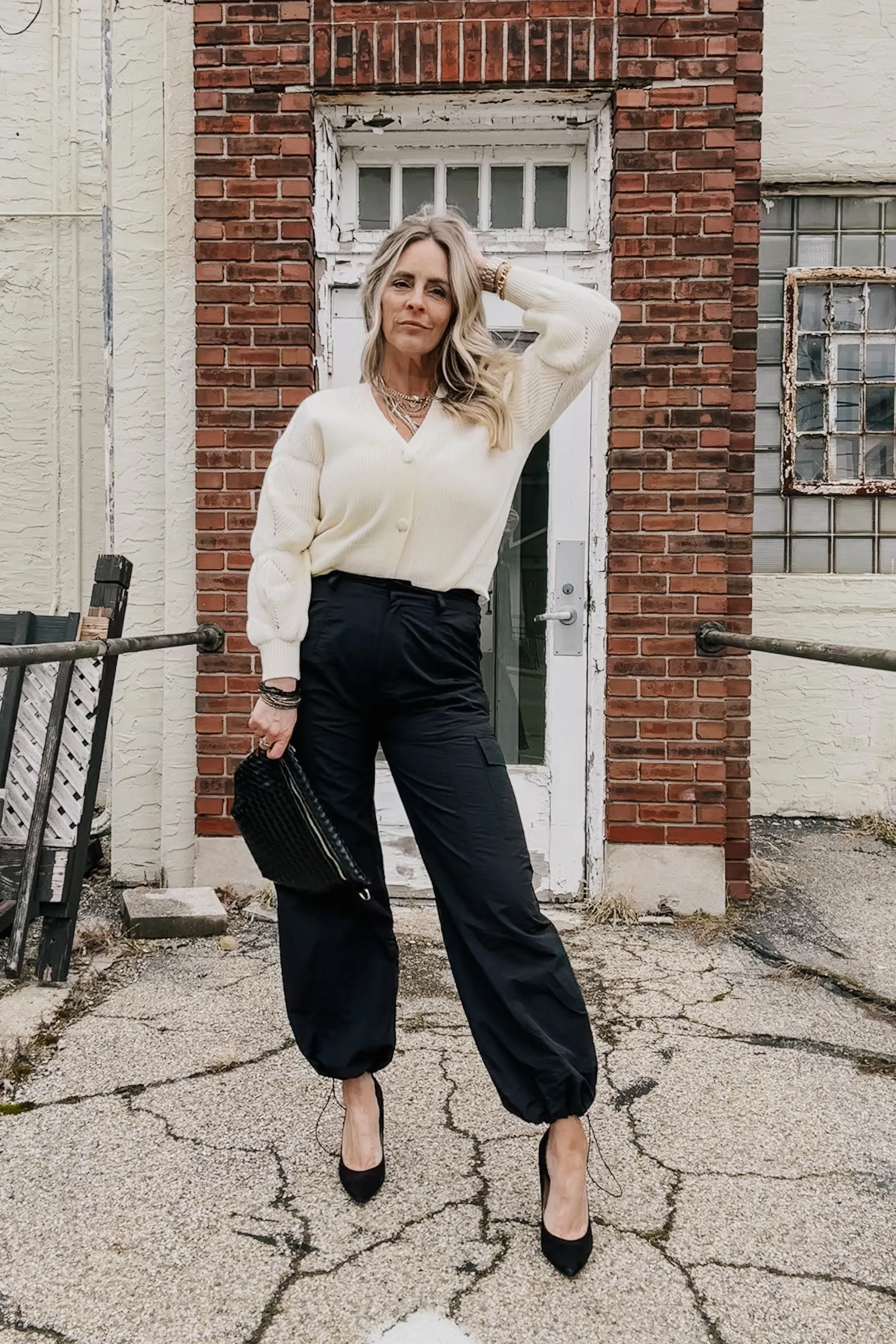 The Perfect Ivory Cropped Cardigan