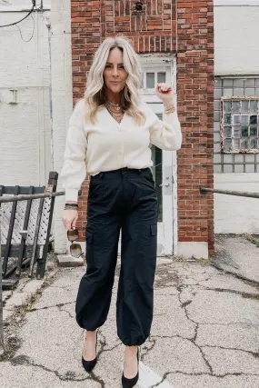 The Perfect Ivory Cropped Cardigan