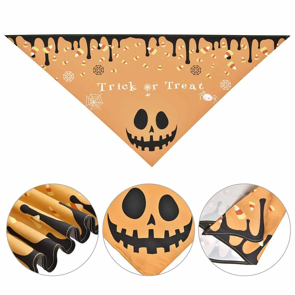 TheLAShop 10-Pack Dog Bandanas Halloween Pet Scarf Washable 32x21x21"