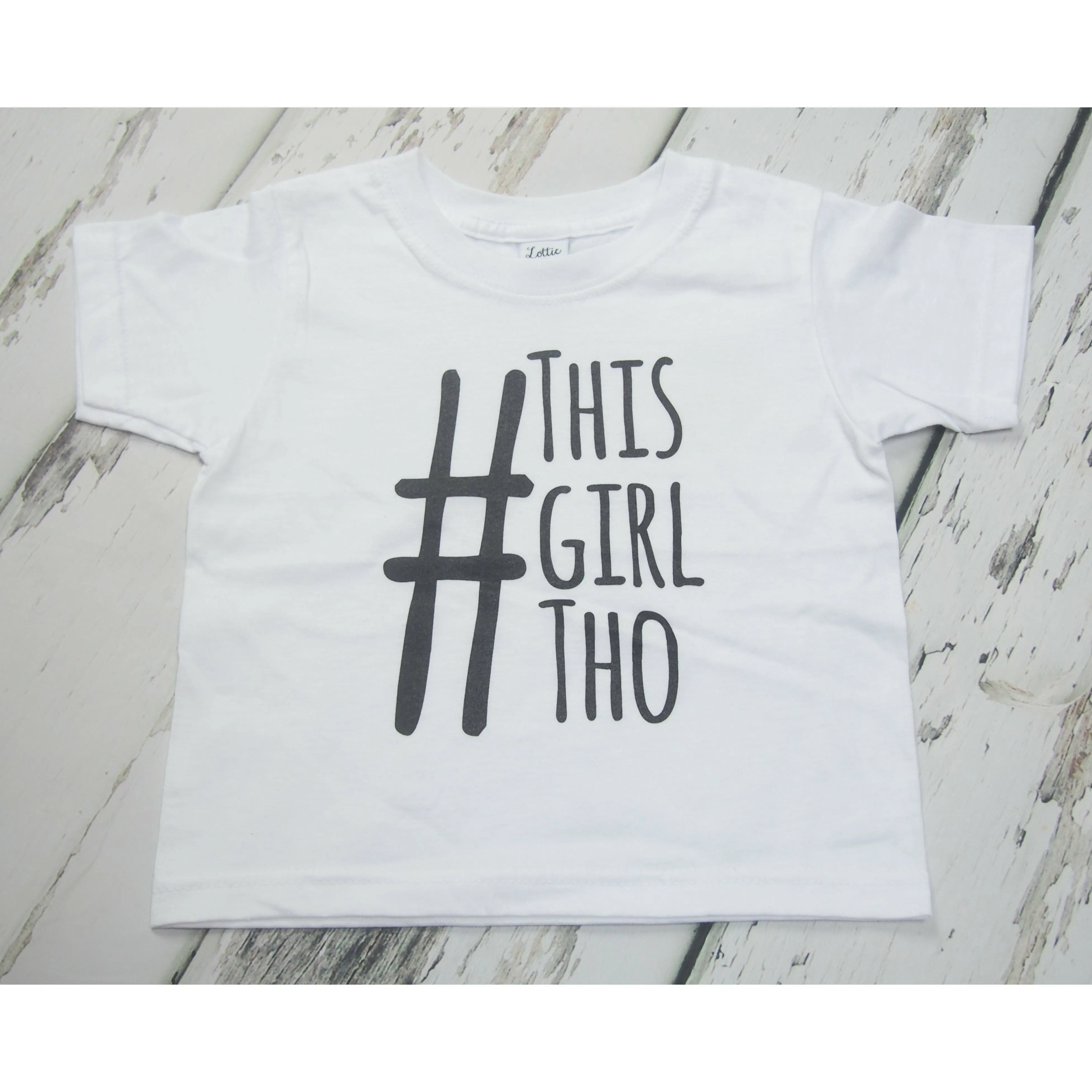 White #THISGIRLTHO Slogan T-Shirt