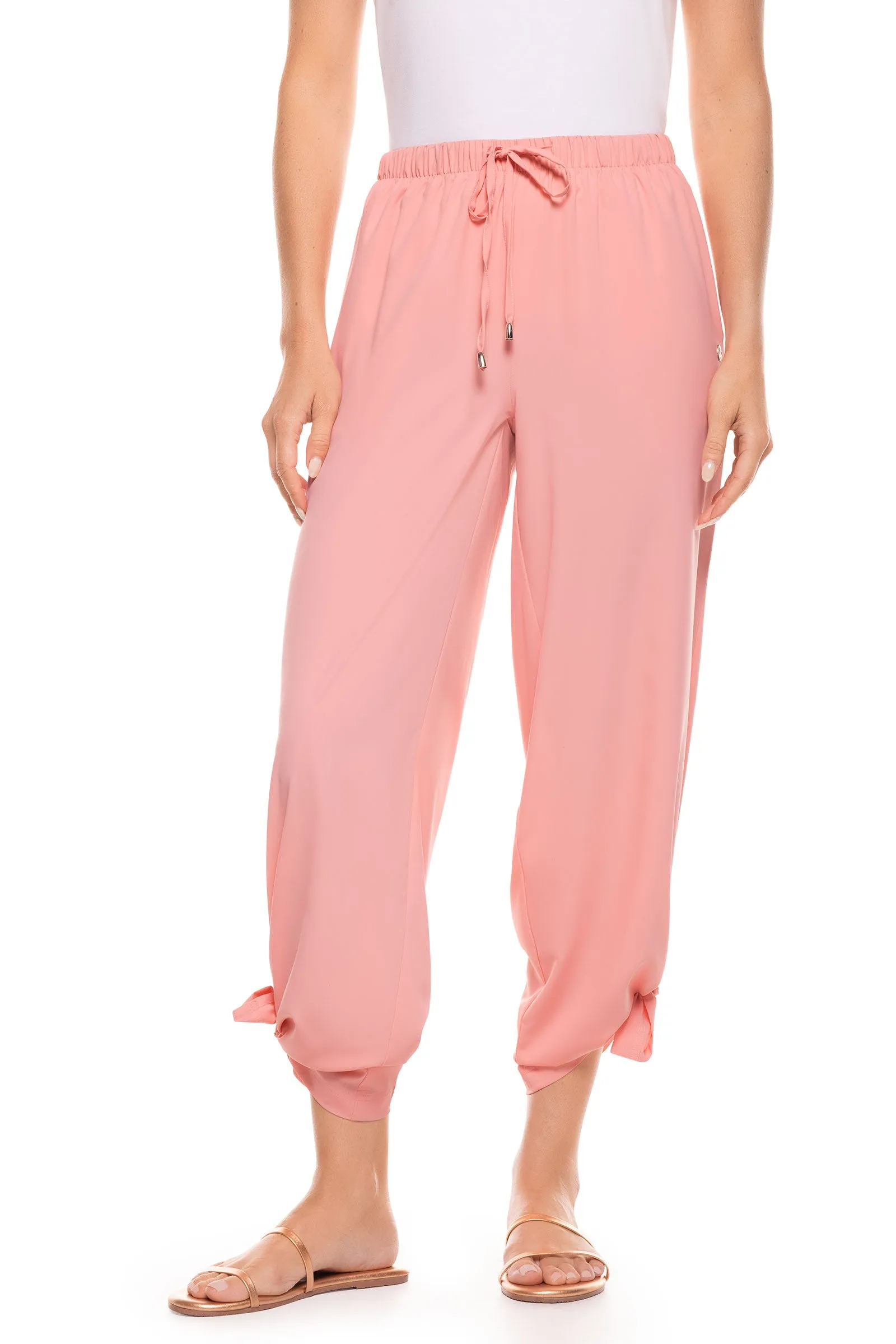 Women's Petra Wide Leg Pants  |  Peachy Pink