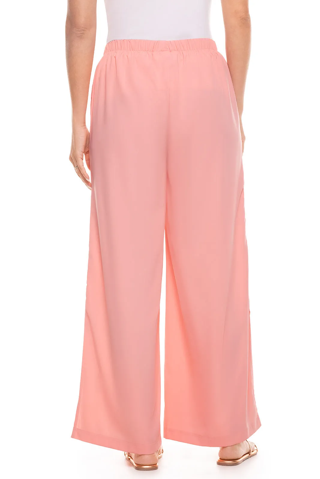 Women's Petra Wide Leg Pants  |  Peachy Pink